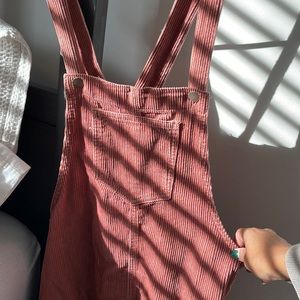 Overall corduroy dress
